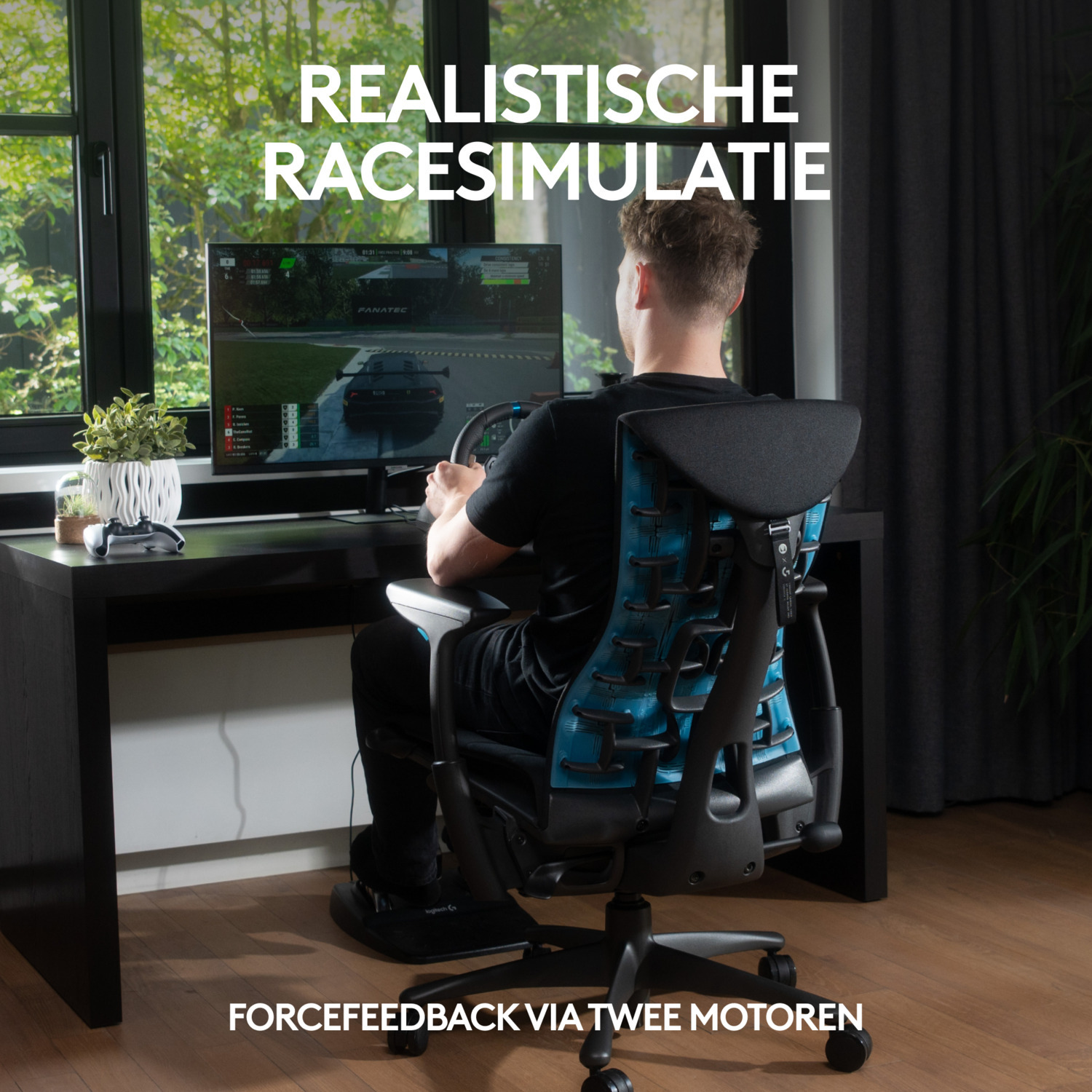 PXN V10 Ultra Gaming Stuurwiel – 3,2 Nm Direct Drive Force Feedback Servo Motor Basis, PD HM Gaspedaal & Rempedaal, 270mm Stuurwiel – Sim Racing Stuur voor PC, PS4 & Xbox