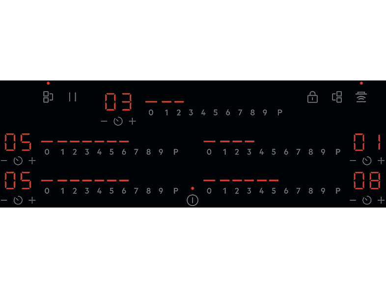 AEG TK85IM0FRB Induktionskochfeld (796 mm breit, 5 Kochzonen)
