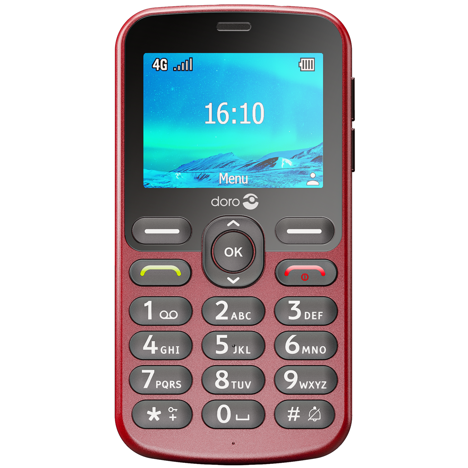 Doro 1880 Eenvoudige Gsm - 4g Rood 17 Mb