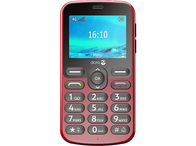 Doro 1880 Eenvoudige Gsm - 4g Rood
