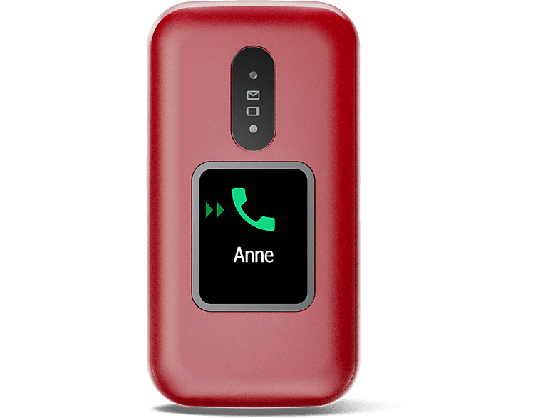 Doro Gsm À Clapet 2880 - 4g Rouge-blanc