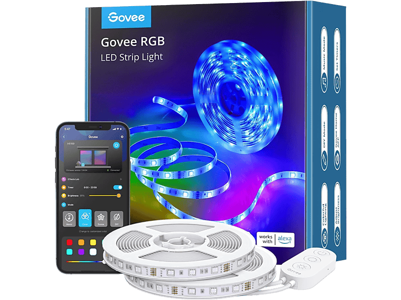 Govee RGB LED Strip Lights - 2x5M; Intelligente LED-Leuchtbänder