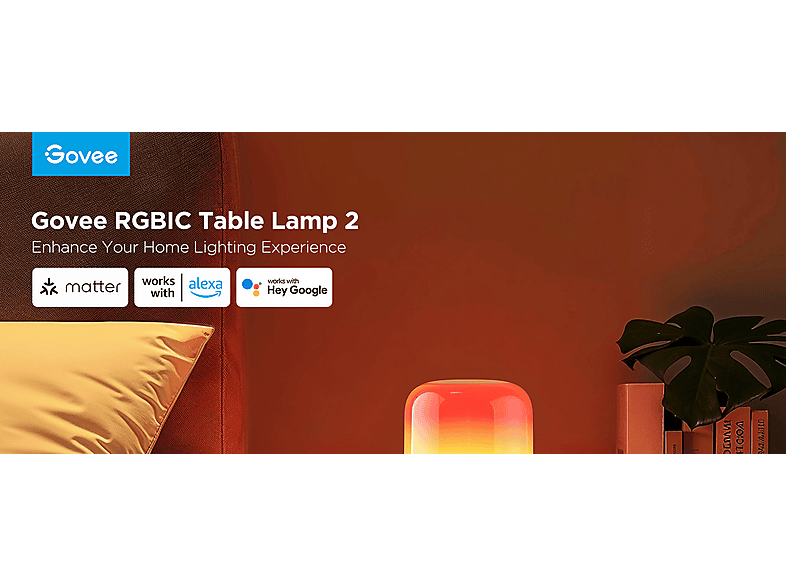 Govee RGBICWW Table Lamp; Tischlampe — Foto 5 von 5