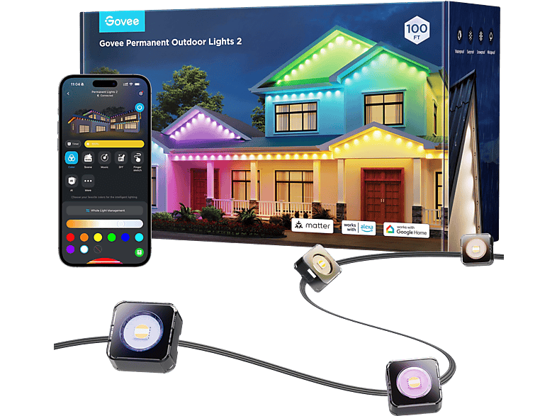 Govee Permanent Outdoor Lights 2 - 30M; Lichterkette