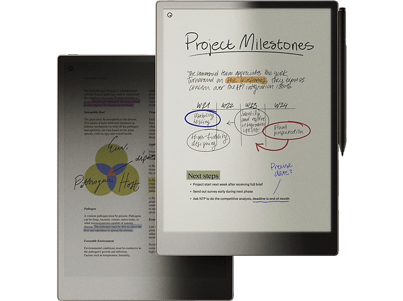 REMARKABLE RM81C-1000NW Paper Pro + MarkerPlus Grafiktablet, Schwarz