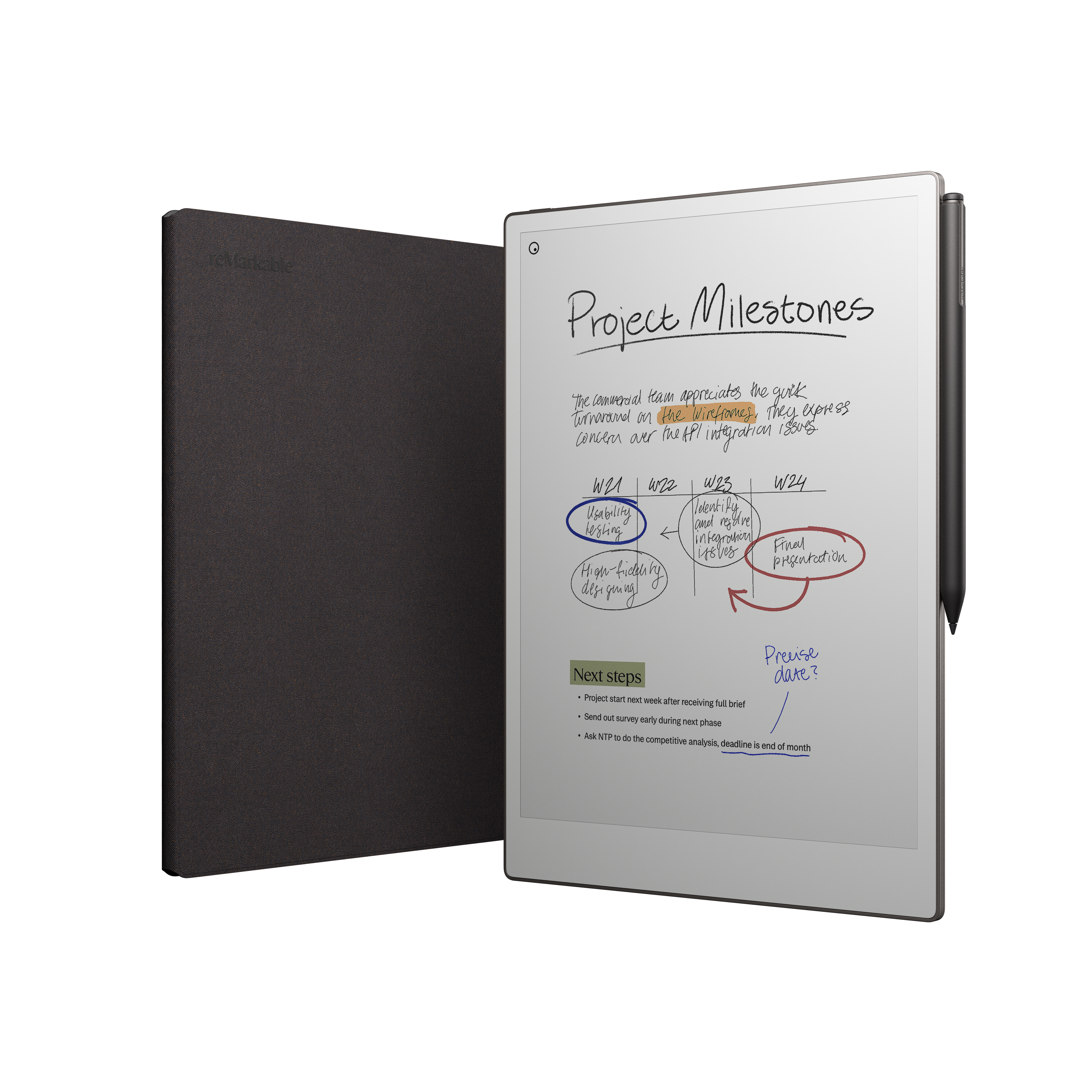 REMARKABLE 2 Marker Plus und Schutzhülle Grafiktablet