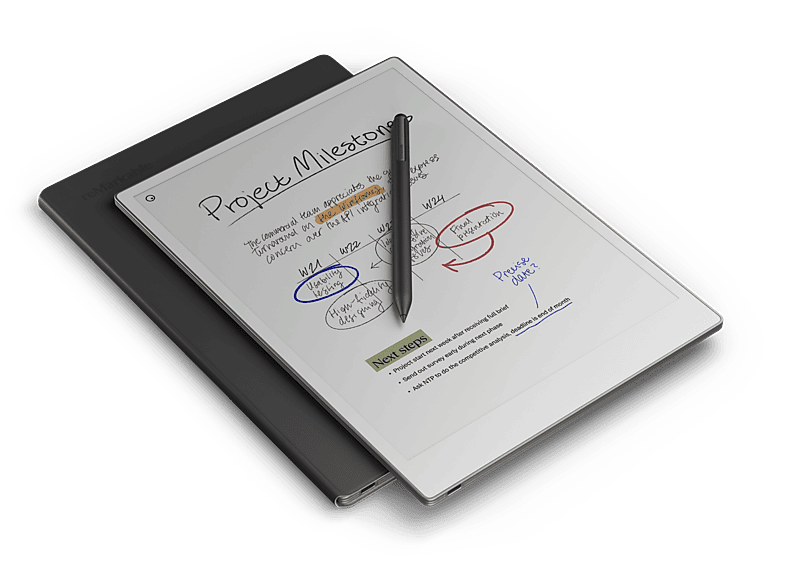 Thumbnail - REMARKABLE RM83C-1005NW PaperPro + MarkerPlus BookFolio Pro Leather Black Grafiktablet, Schwarz