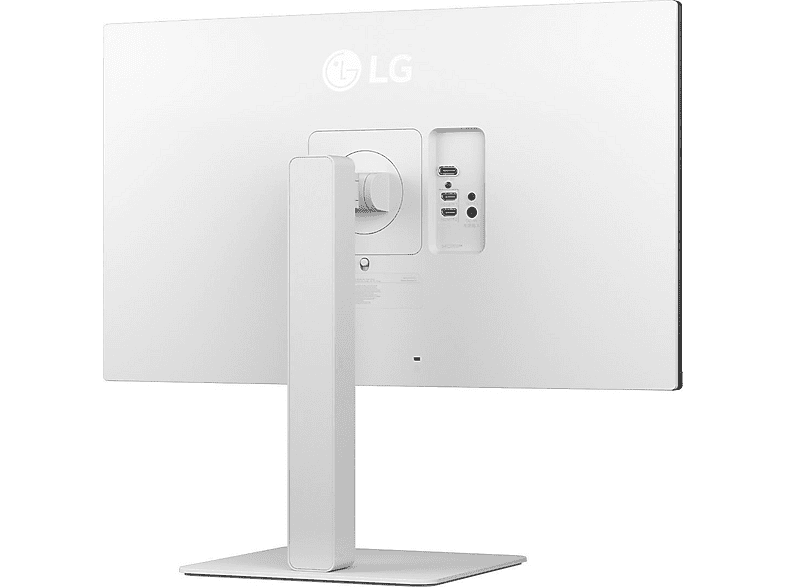 LG ELECTRONICS 27US550-W 27 Zoll Monitor, UHD 4K, 5 ms Reaktionszeit, 300 cd/m², 60 Hz, Weiß — Foto 4 von 5