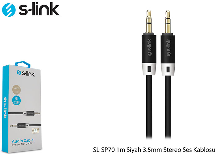 S-link ses kablosu ambalajı ve ses kabloları.