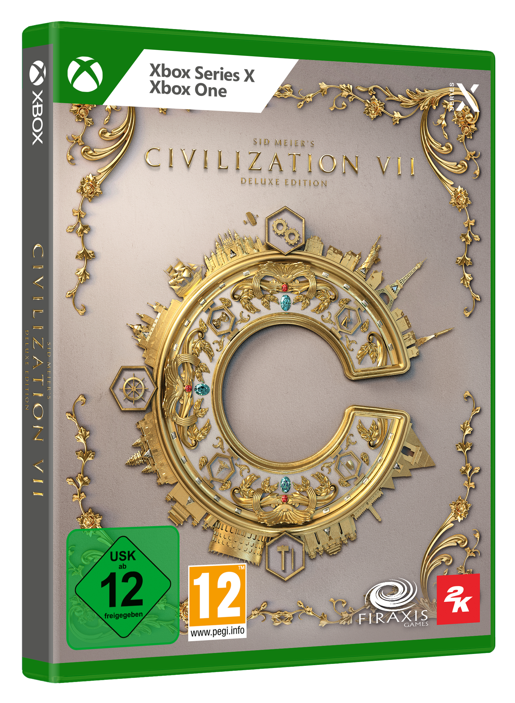 Civilization VII Spielbox, Deluxe Edition.