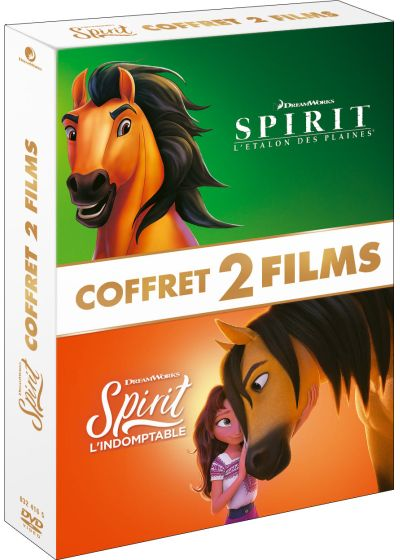 DVD box set of 'Spirit: Stallion of the Cimarron' and 'Spirit Untamed'. Features horse and girl art.