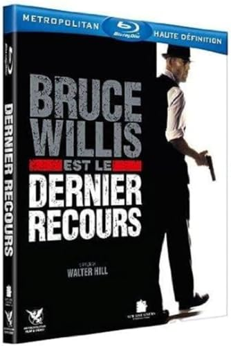 Couverture DVD de 'Bruce Willis est le Dernier Recours', avec un homme tenant une arme.