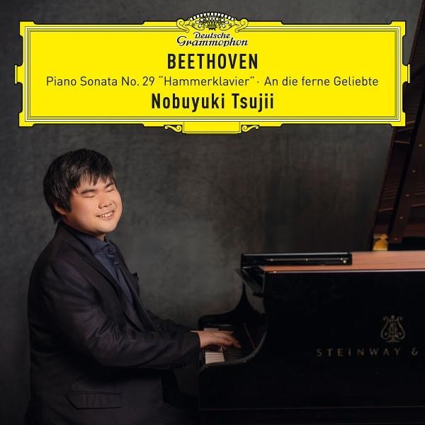 Nobuyuki Tsujii spielt Klavier mit Beethovens Namen auf dem Cover.
