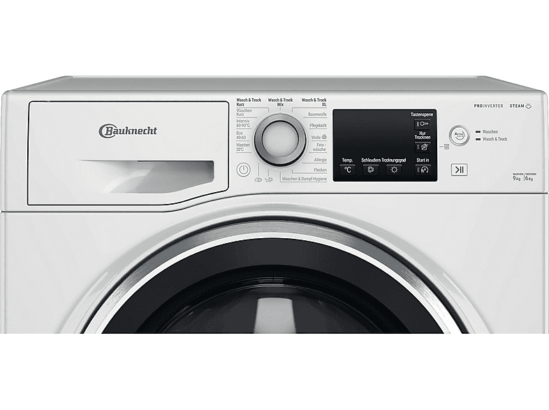 BAUKNECHT WATK Sense 9614 C Waschtrockner (9 kg / 6 kg, 1351 U/Min.)