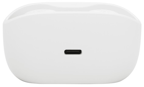 Białe etui ładujące z widocznym portem USB-C.