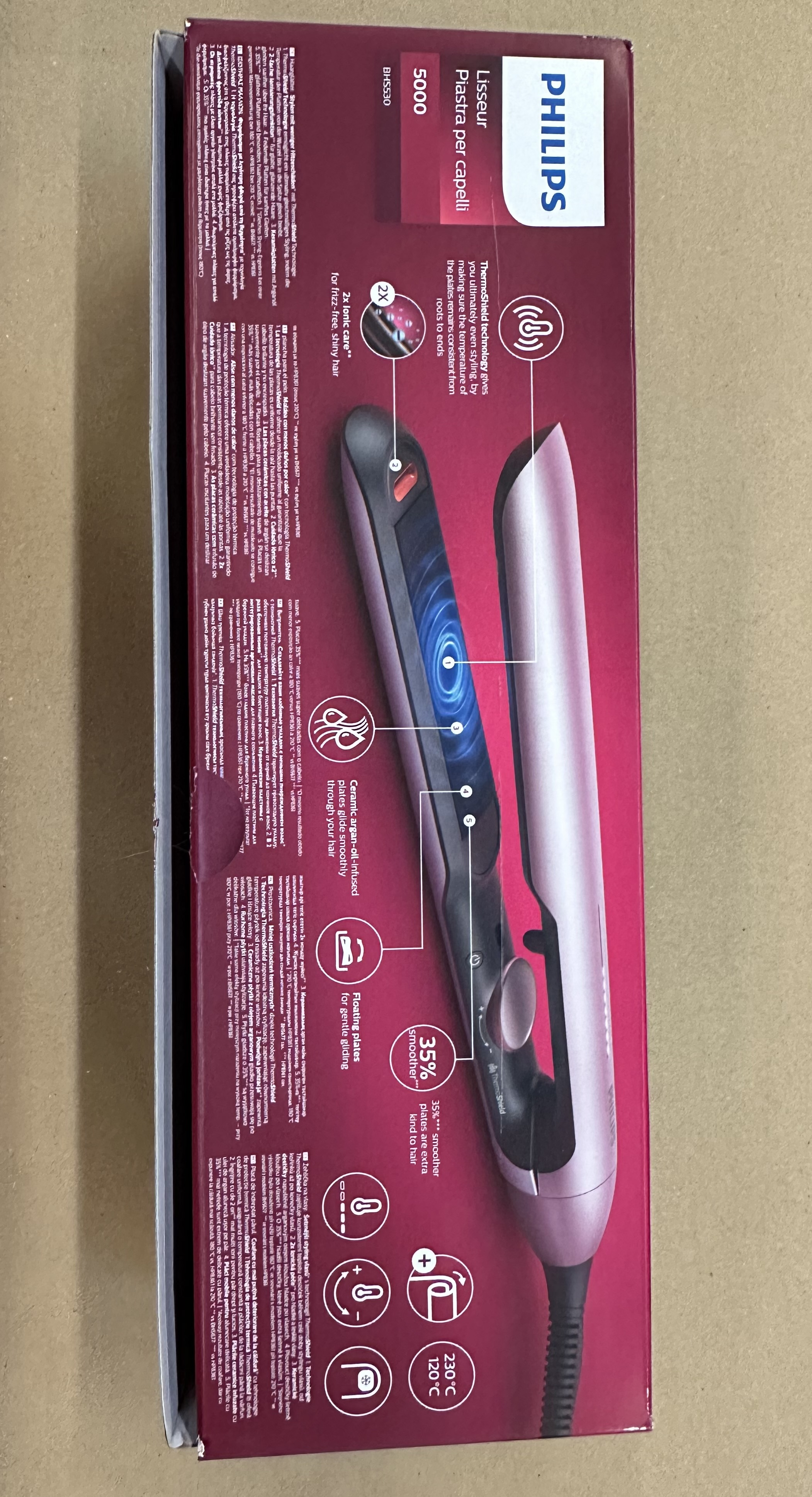 OUTLET - Prostownica do włosów PHILIPS BHS530/00 SERIA 5000