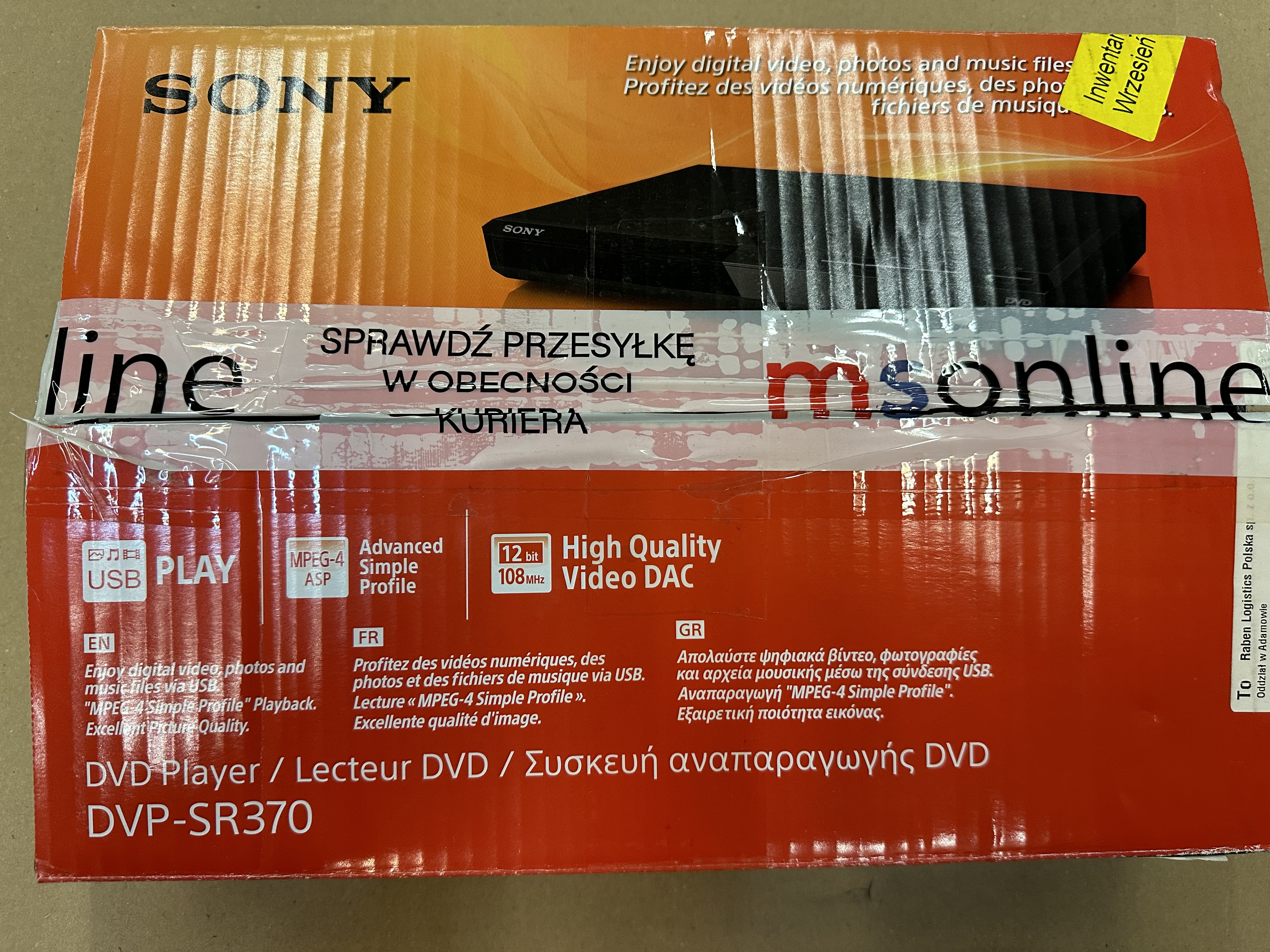 OUTLET - DVD SONY DVP-SR370