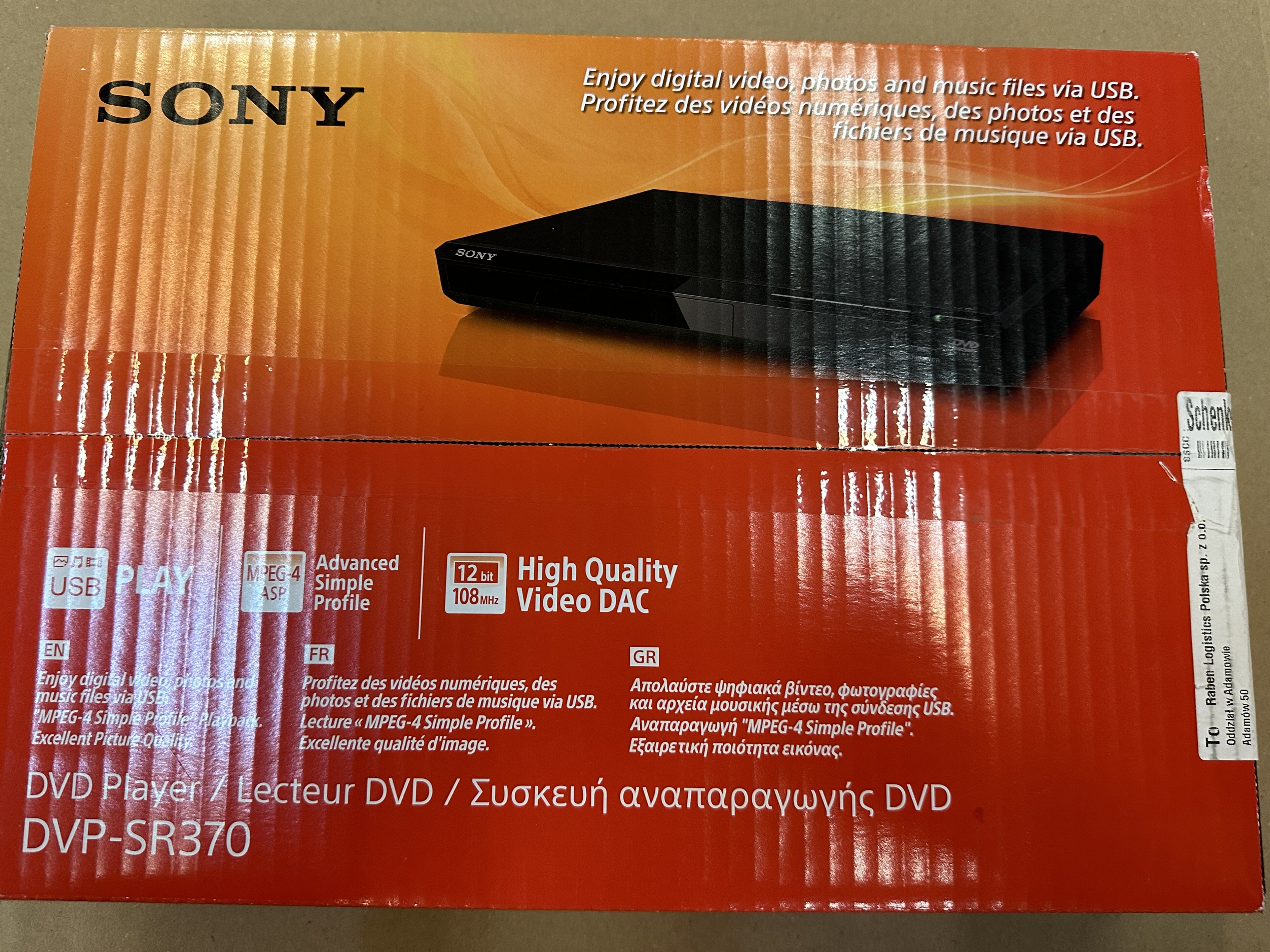 OUTLET - DVD SONY DVP-SR370
