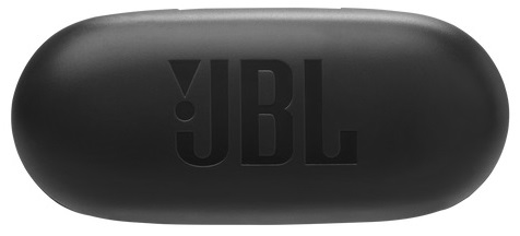Czarne, owalne etui z logo JBL.