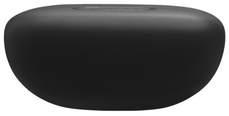 Czarny obiekt w kształcie owalu.