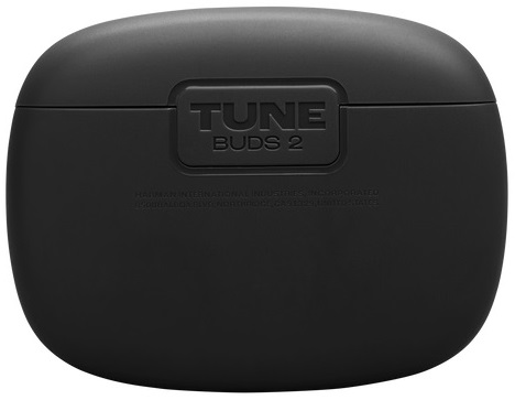 Czarne etui na słuchawki z napisem 'TUNE BUDS 2'.