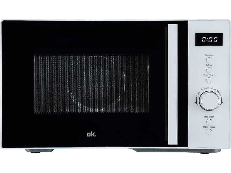 ok. OMWC 2324 DW Mikrowelle (900 Watt, Freistehend, 23 l, Silber)