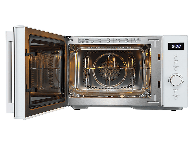 ok. OMWC 2324 DW Mikrowelle (900 Watt, Freistehend, 23 l, Silber) — Foto 2 von 5