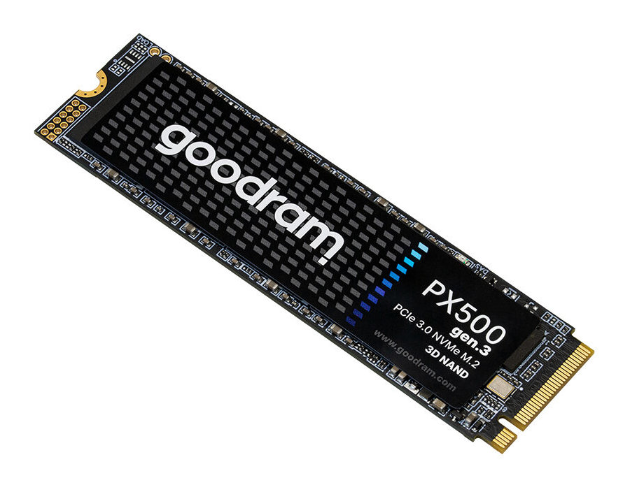 Dysk SSD z logo 'goodram' i szczegółami produktu.