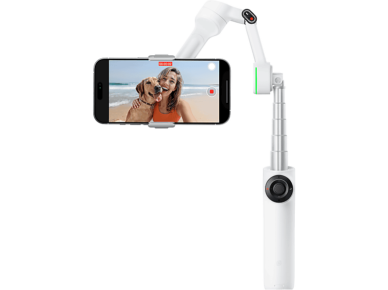 Insta 360 Flow 2 Pro, KI-Tracking-Gimbal, Weiß — Foto 4 von 5