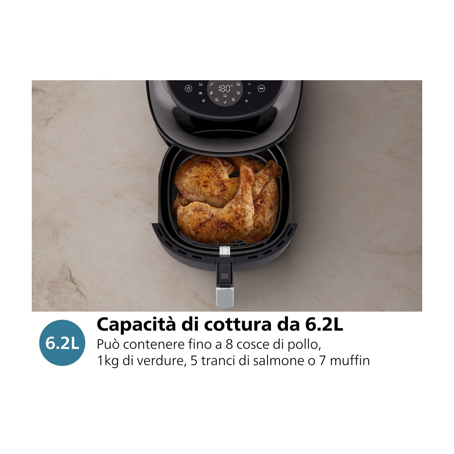 UNBOX Accessori per friggitrice ad aria calda, 17 pezzi, accessori per Airfryer XL, COSORI 4,7L, Philips 6,2L, Tefal 4,2 l, con stampo in silicone e r | Leroy Merlin