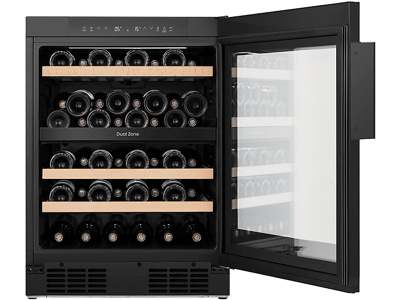 HISENSE RW3N122GSLF Weintemperierschrank (128 l EEK F, Schwarz)