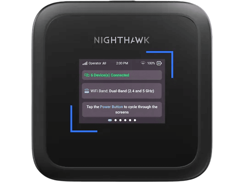 NETGEAR MH3150-100EUS Nighthawk M3 mobiler Router, 5 G, bis zu 2.5 Gbit/s, schwarz