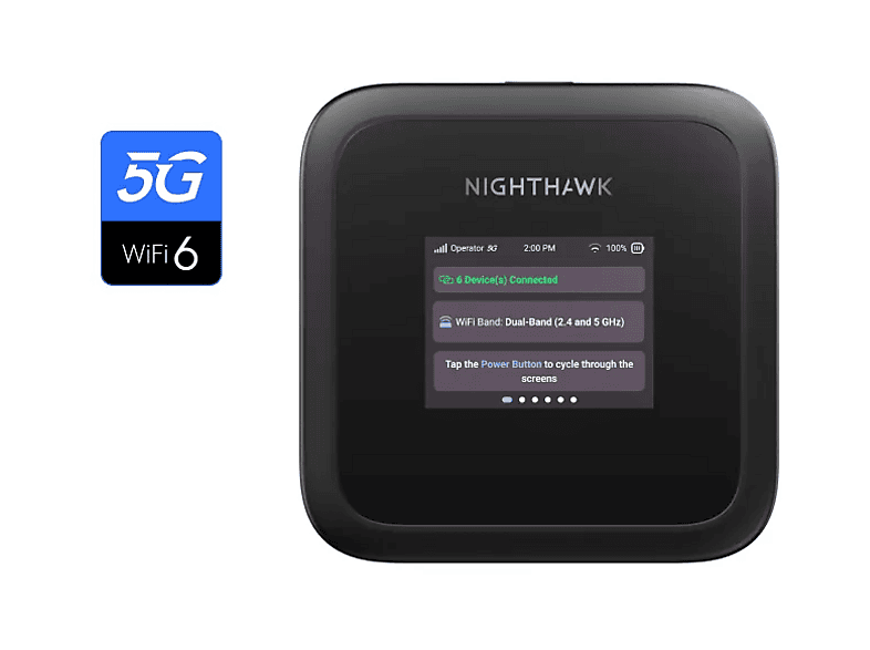 NETGEAR MH3150-100EUS Nighthawk M3 mobiler Router, 5 G, bis zu 2.5 Gbit/s, schwarz — Foto 3 von 5