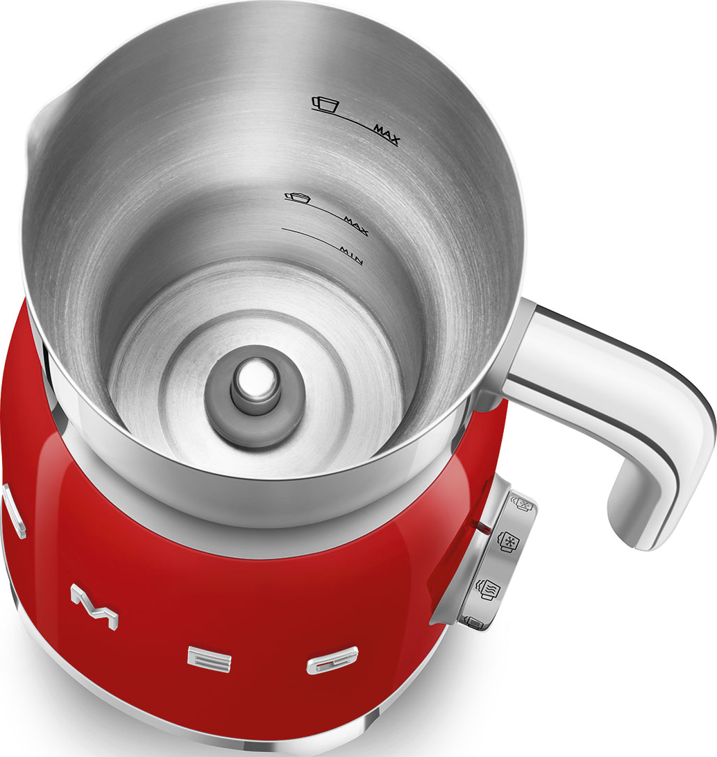 SMEG MFF11RDEU Mousseur à lait, Rouge, 500 W, 600 ml