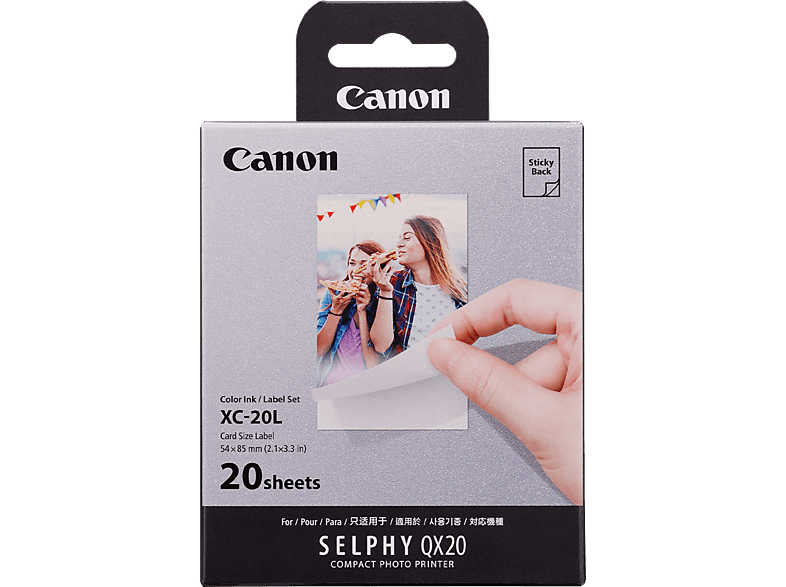 CANON XC-20 (54 x 85 mm, 20 Drucke) Tinte/Papier Set