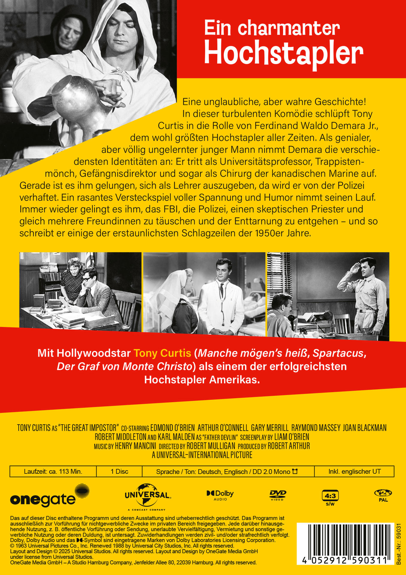 DVD-Cover mit einem Mann im Anzug und Text.
