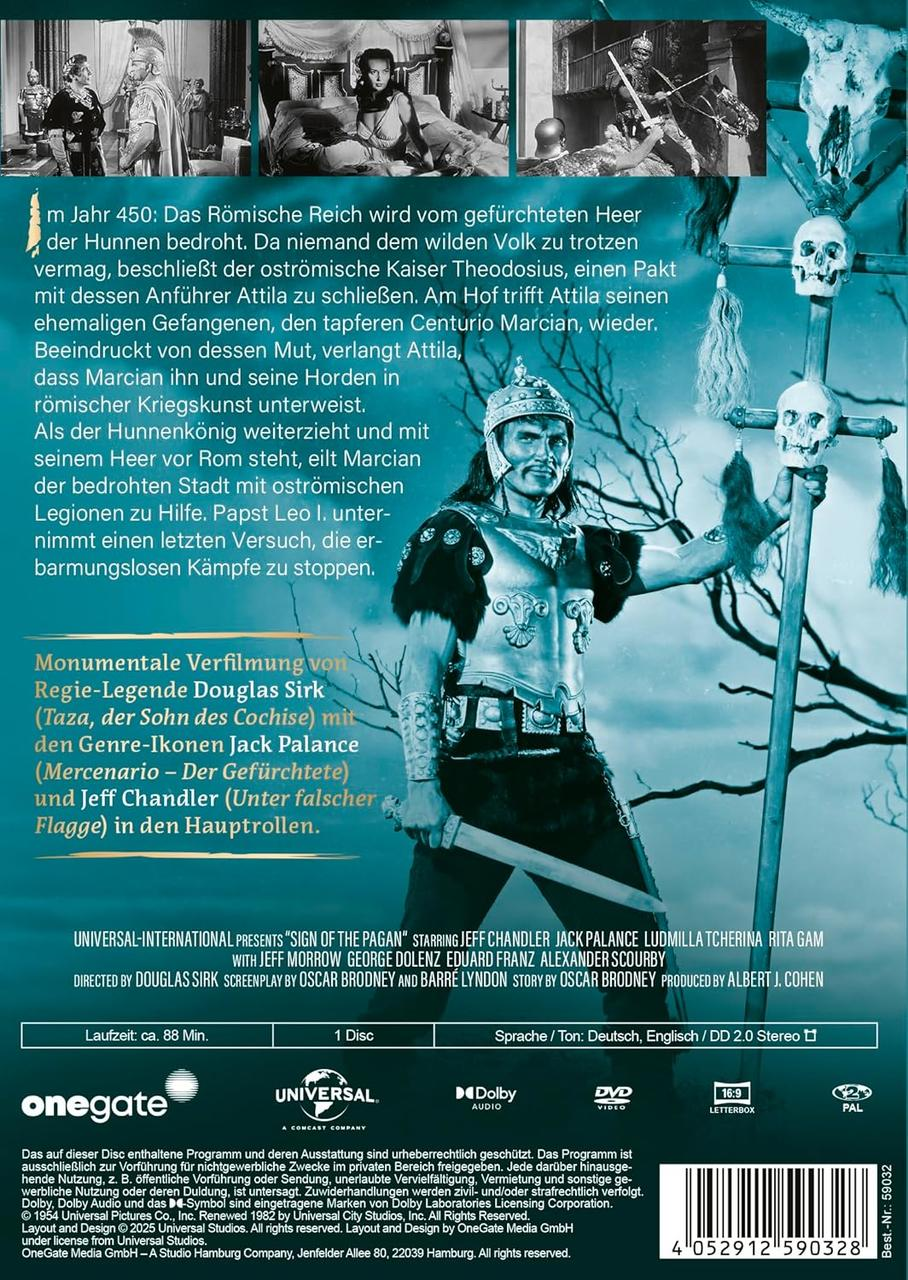 DVD-Cover mit einem Krieger und Text.