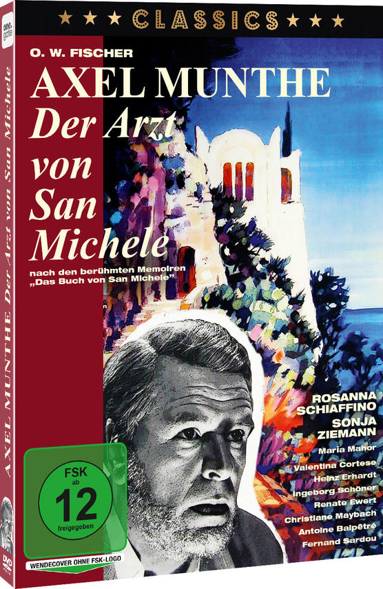 Filmplakat mit Männergesicht, Titel und Gebäude über dem Meer.