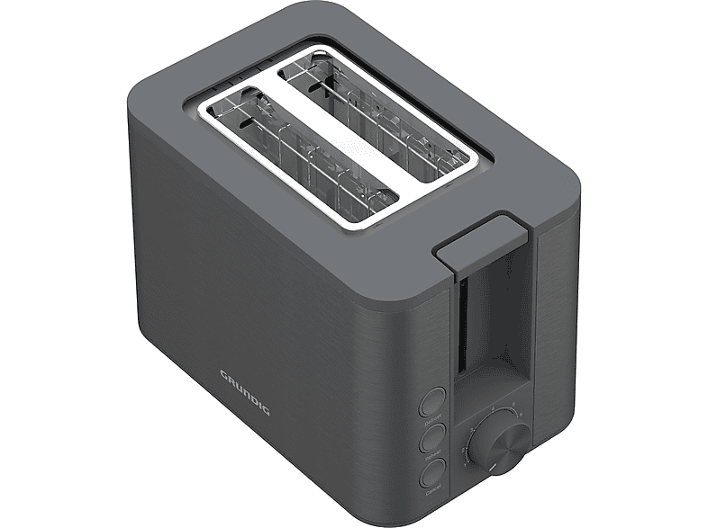 GRUNDIG TA 7340 Toaster Dark Inox (950 Watt, Schlitze: 2)