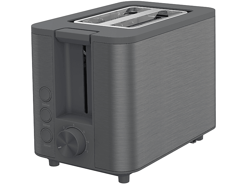 GRUNDIG TA 7340 Toaster Dark Inox (950 Watt, Schlitze: 2)