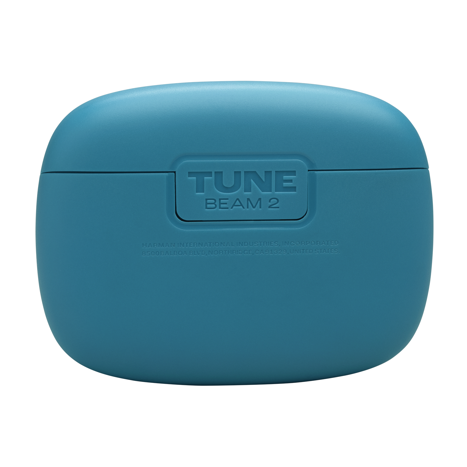 Mavi Tune Beam 2 kulaklık kutusu, üstten görünüm, metin detaylarıyla.