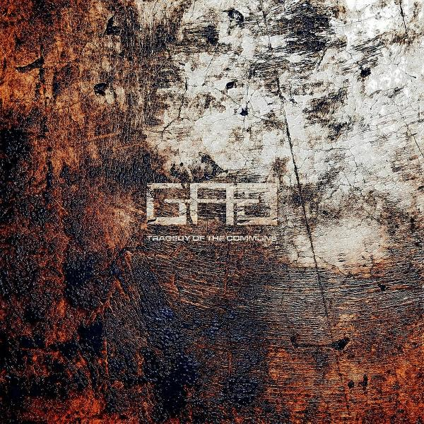 Texturiertes Albumcover mit dem Wort "GF3" und dem Titel "Tragedy of the Commune".