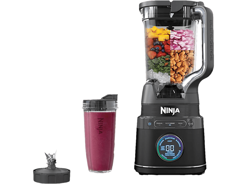 Ninja Detect Power Mixer Pro Standmixer (Schwarz, 1200 Watt, 2.1 l)