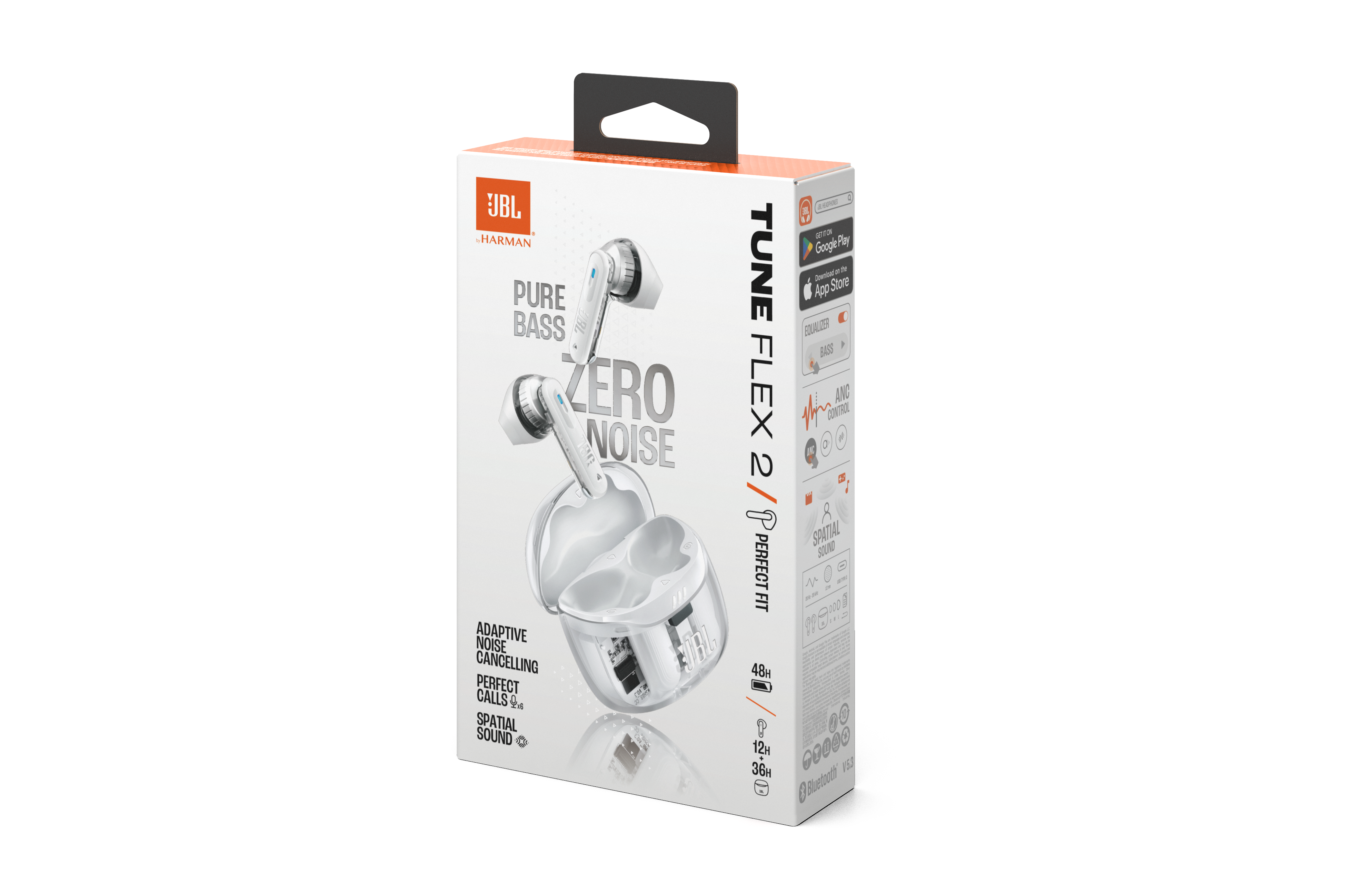 【。】JBL TUNE FLEX 2 ワイヤレスイヤホン ホワイト JBL Tune Flex2 NC Bluetooth Kulak İçi Kulaklık Ghost Beyaz KI /M