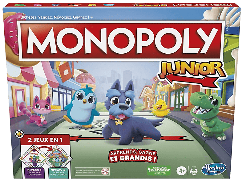 Hasbro Monopoly Junior - Jeu 2 En 1 Version Française