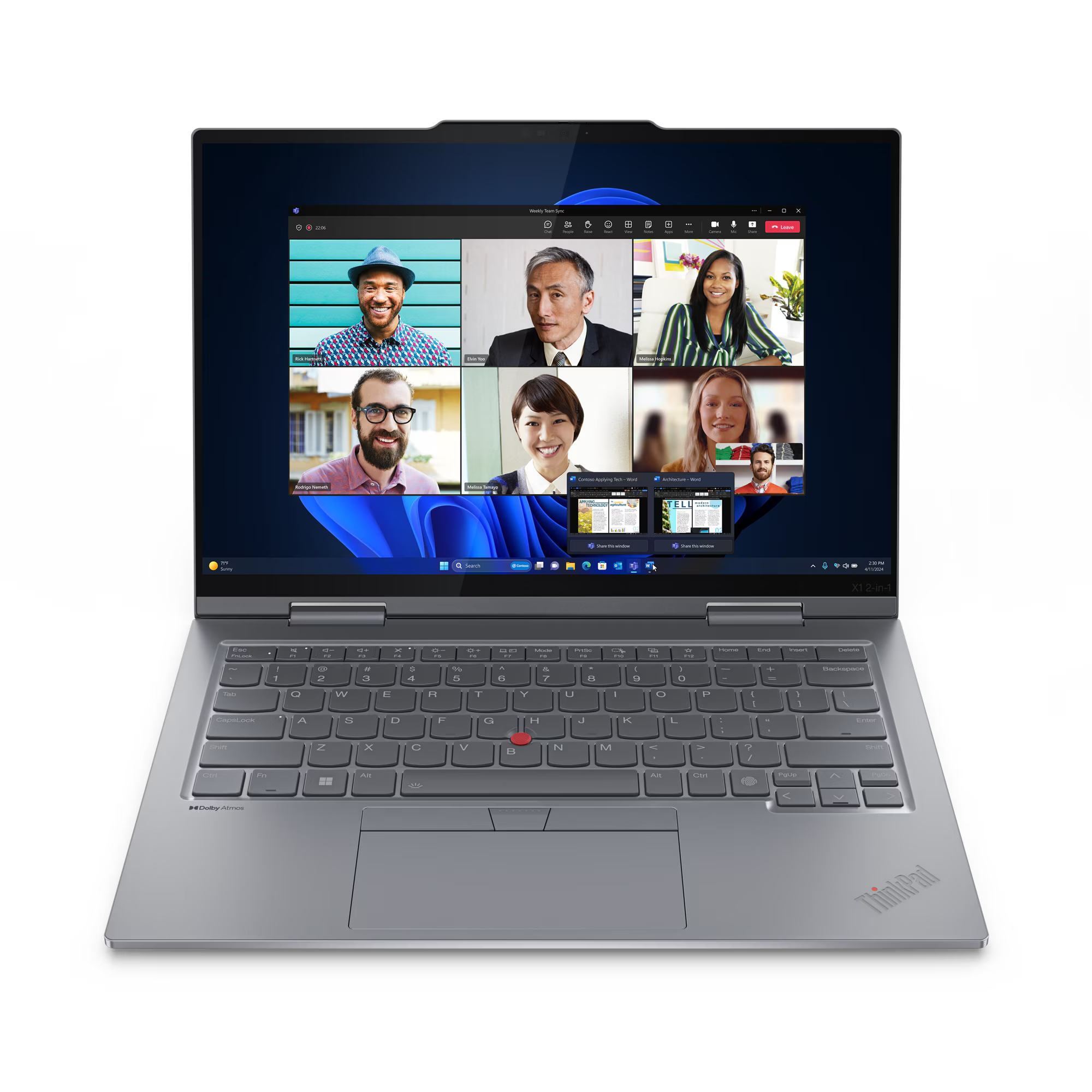 Convertible 2 en 1 - Lenovo ThinkPad X1 2-in-1 Gen 9 Profesional, 14" WUXGA, Intel® Evo™ Edition Ultra 5 125U, 16GB RAM, 512GB, UHD Graphics, W11 Pro