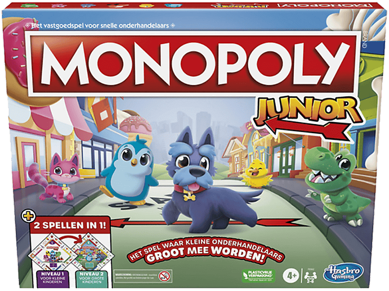 Hasbro Monopoly Junior - 2 In 1 Spel (nederlands Versie) Bordspel
