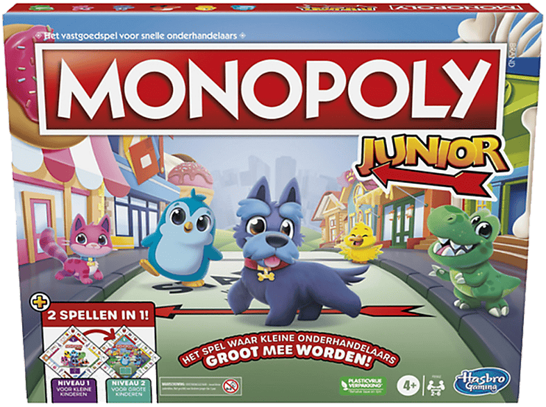 Hasbro Monopoly Junior - 2 In 1 Spel (nederlands Versie)