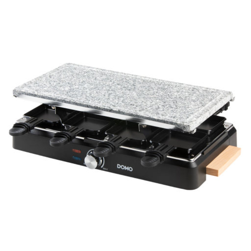 Domo Raclette Grill with Wooden Design