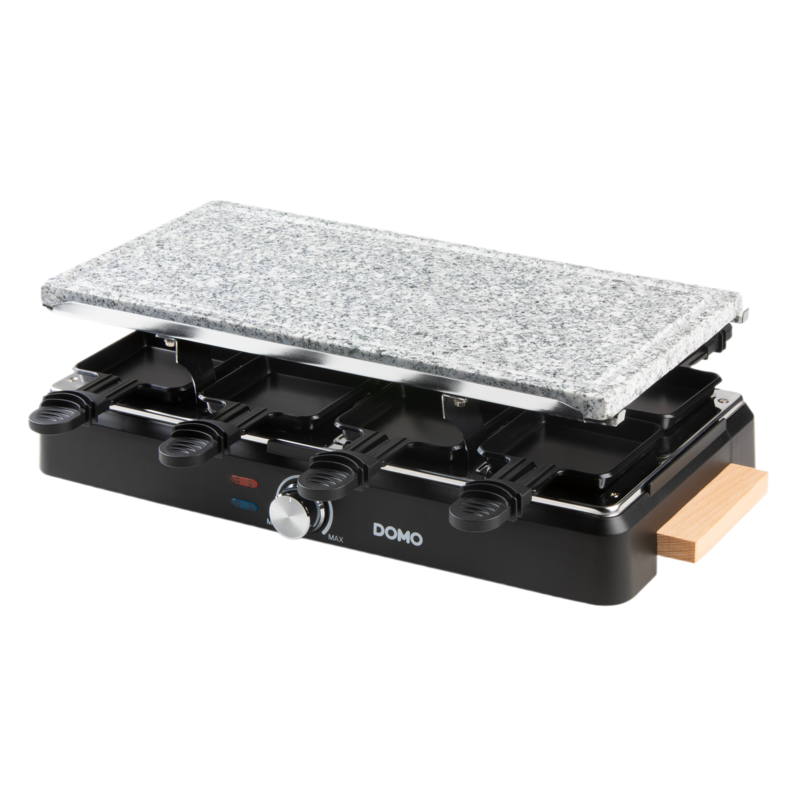 Domo Raclette Grill with Wooden Design